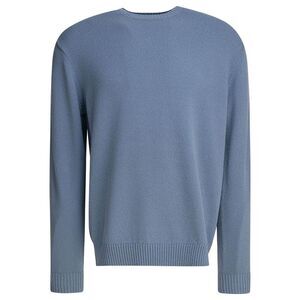 BEAMS PLUS Crew Neck Cotton Knit Sweater Men LIGHT BLUE Sweaters & Cardigans